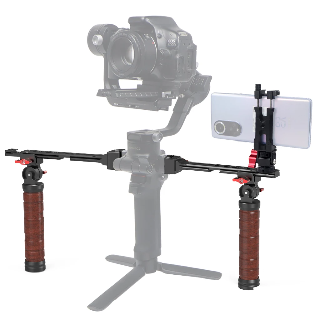 

Быстросъемная ручка, двойная рукоятка для DJI Ronin RS2 RSC2 RS3 RS4 PRO, мини-ручной стабилизатор подвеса, крепление для телефона