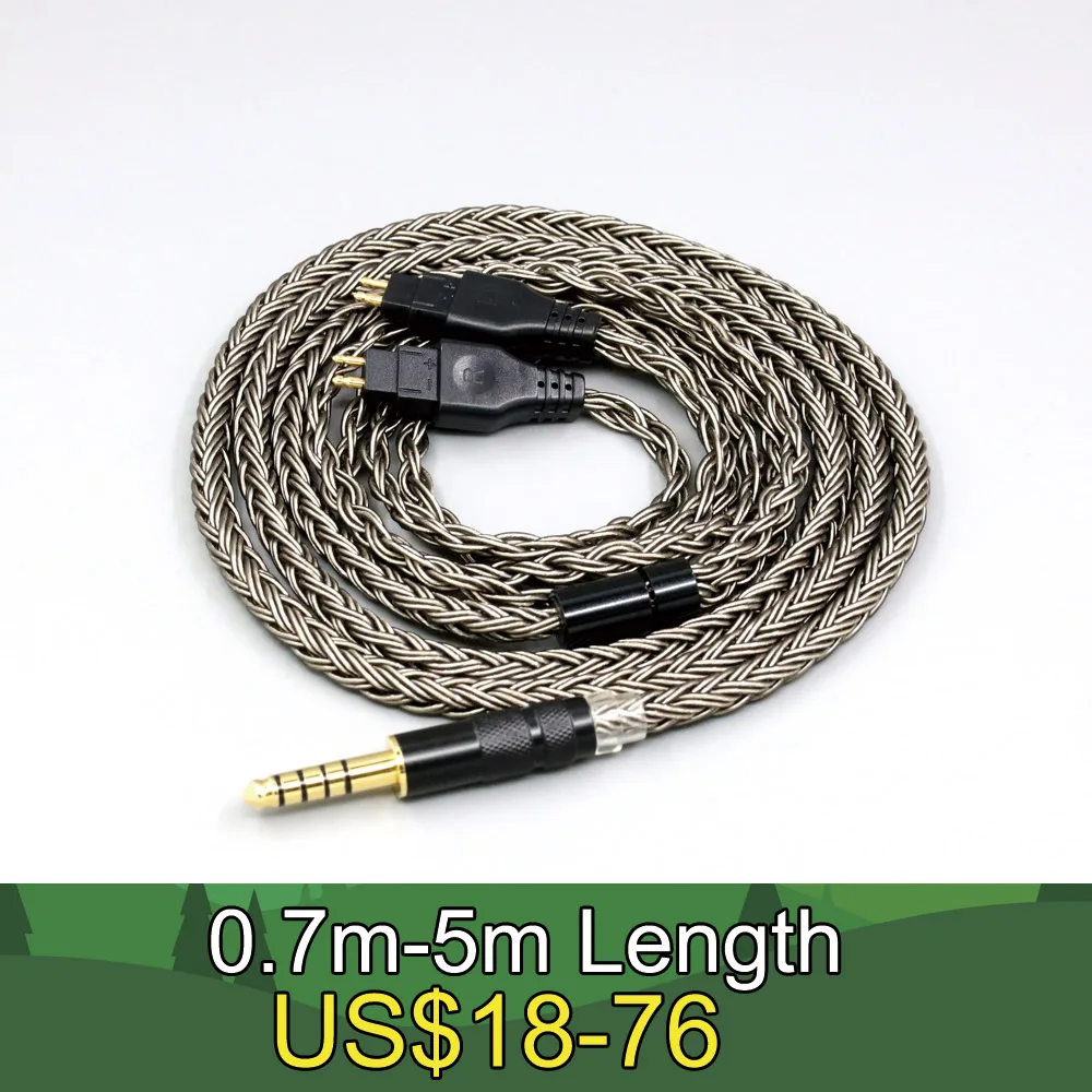 16 Core Grey Earphone Cable For Sennheiser HD580 HD600 HD650 HDxxx HD660S HD58x HD6xx Headphone LN008011