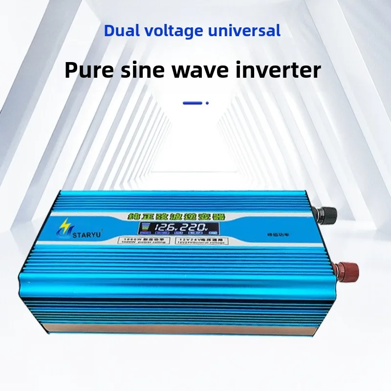 Pure Sine Wave   Inverter, compatible with 12V/24V, converts 48V/60V to   , available in 3000W and 6000W