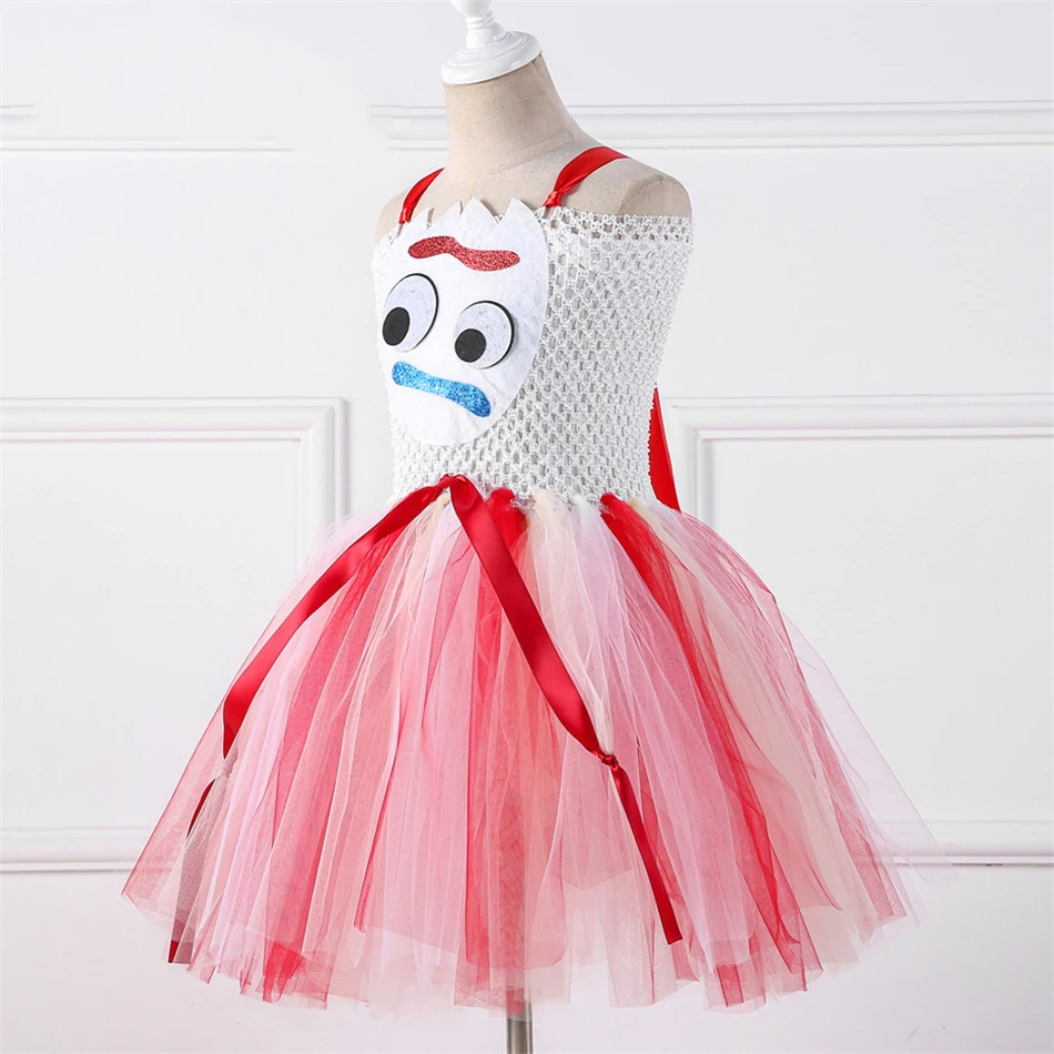Disney Woody Jessie Buzz Forky, сетчатое платье-пачка для косплея «История игрушек», ролевые игры, сценическое представление, Vestidos, одежда на Хэллоуин для девочек