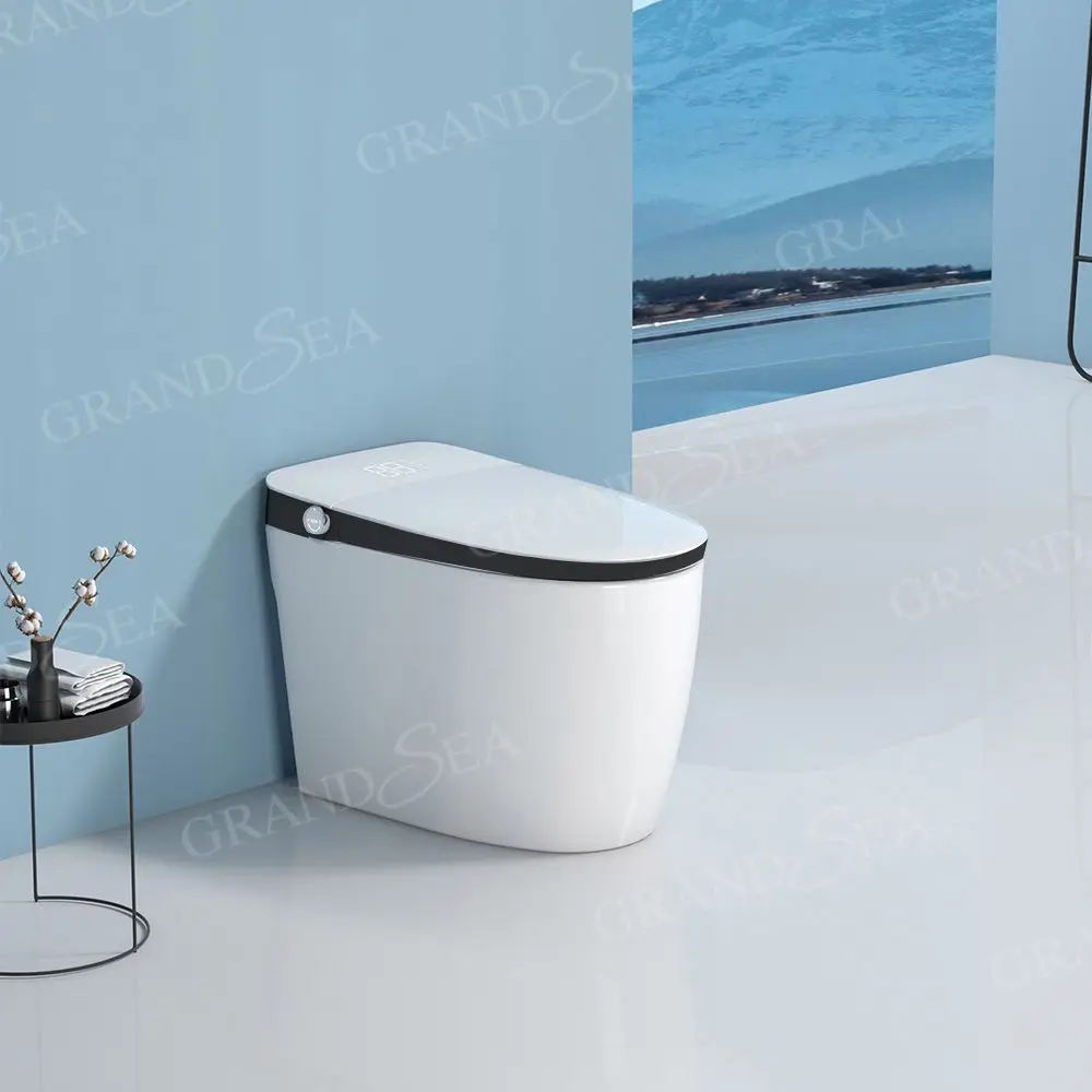 

Умный унитаз Hyundai: Новая сантехника для ванной комнаты с автоматическим смывом, голосовым управлением и УФ-лампой, умный биде-унитаз