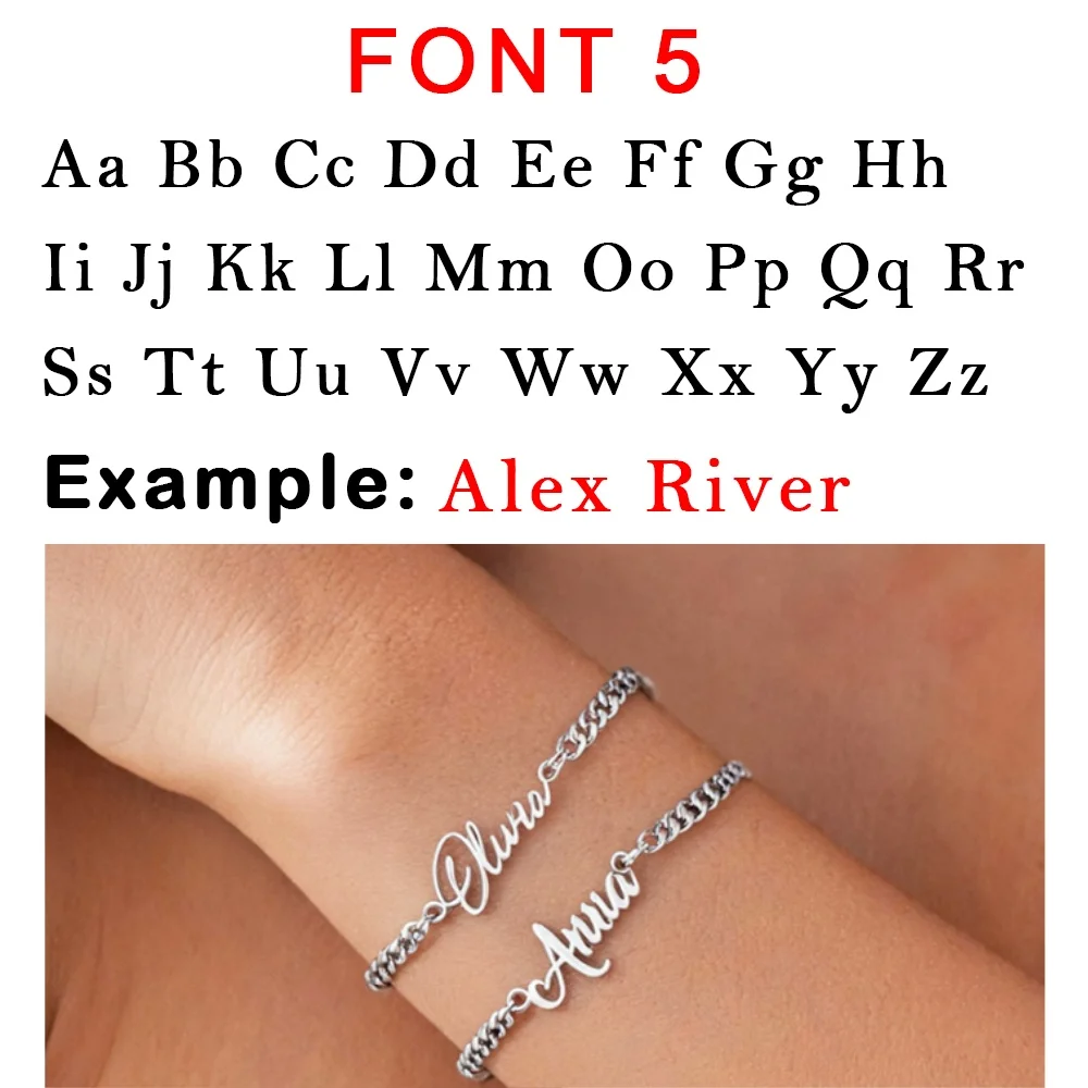 Women's Custom Nameplate Bangle Bracelet, Stainless Steel