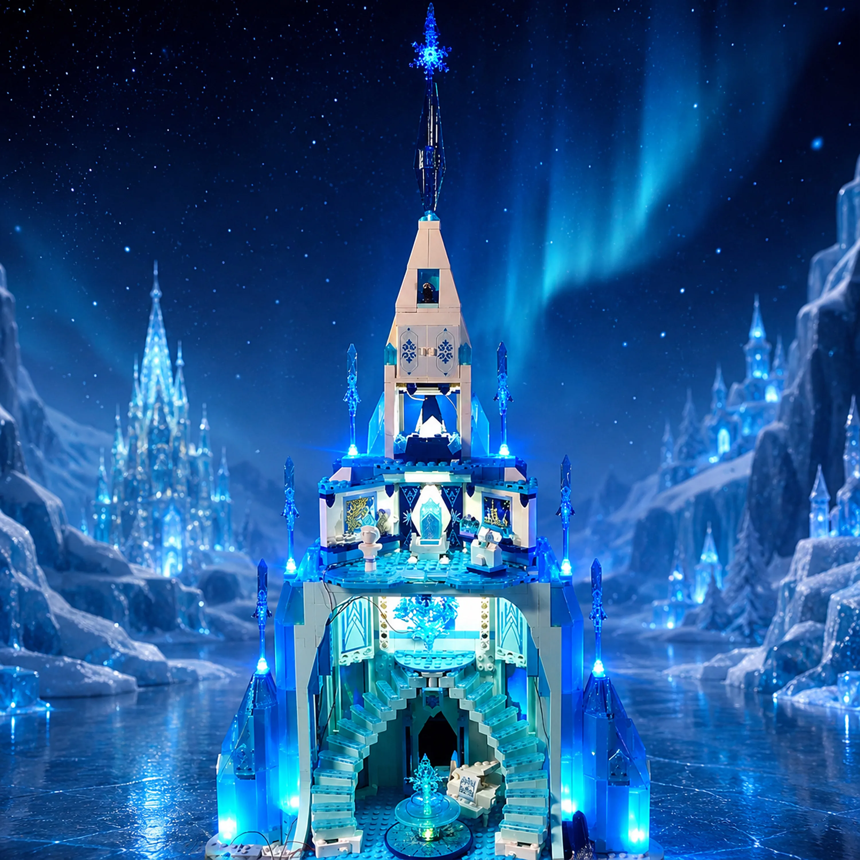 LED Lighting Kit for 43197 The Ice Castle Bricks Model Decorative Light (No Model Included)