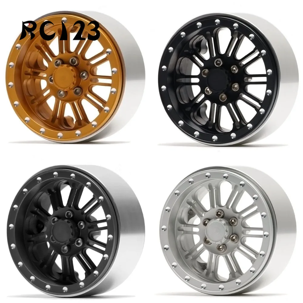 

2.2 inch Alloy CNC Beadlock Wheels Hub 10 Spoke Rims for RC 1/10 SCX10 90046 90047 TRX4 D90 T6 YETI