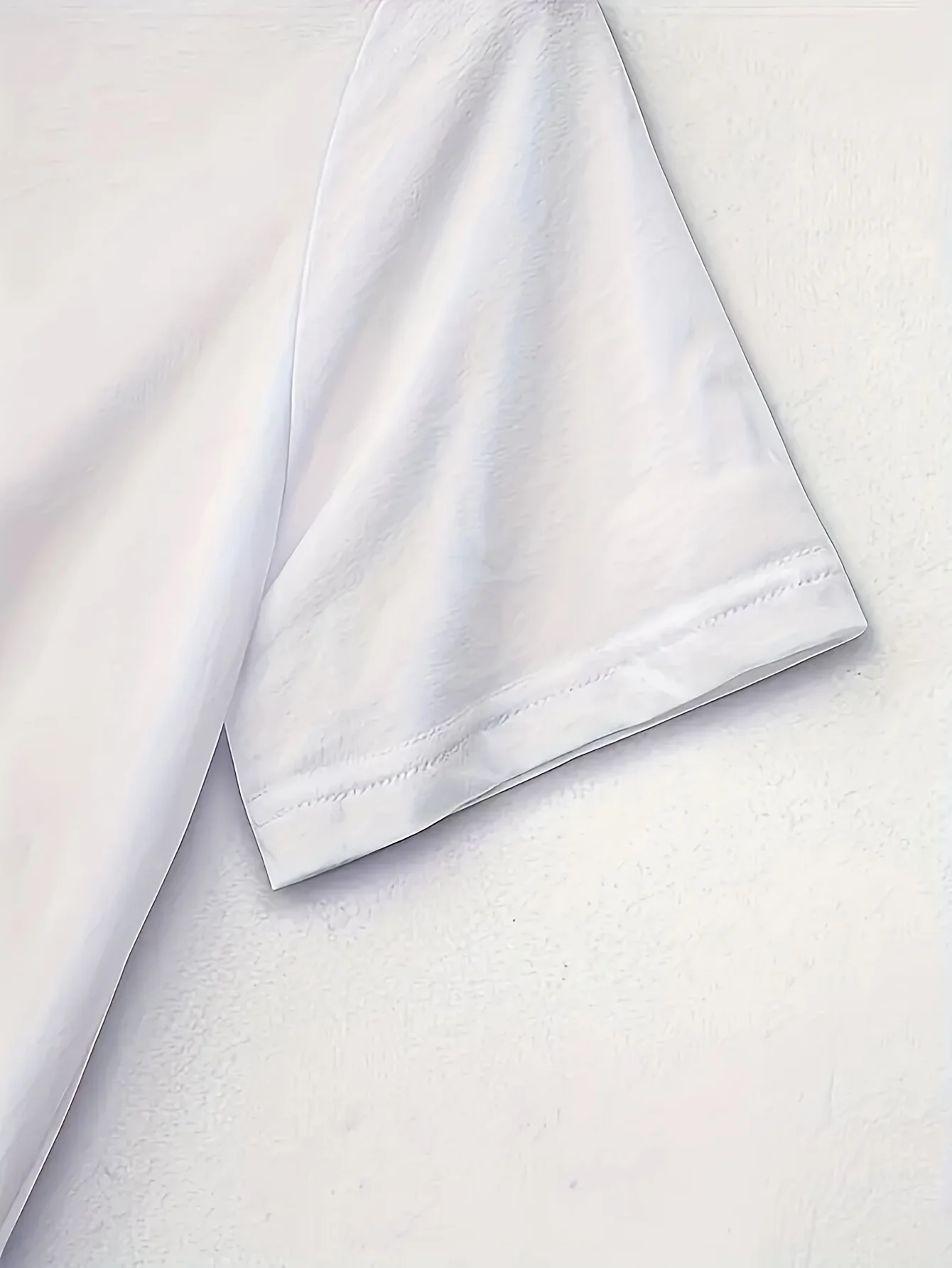 Lässiges Kurzarm-T-Shirt für Damen – weißer geometrischer Palmen- und modischer Brillendruck, atmungsaktives Rundhals-Top, maschinell