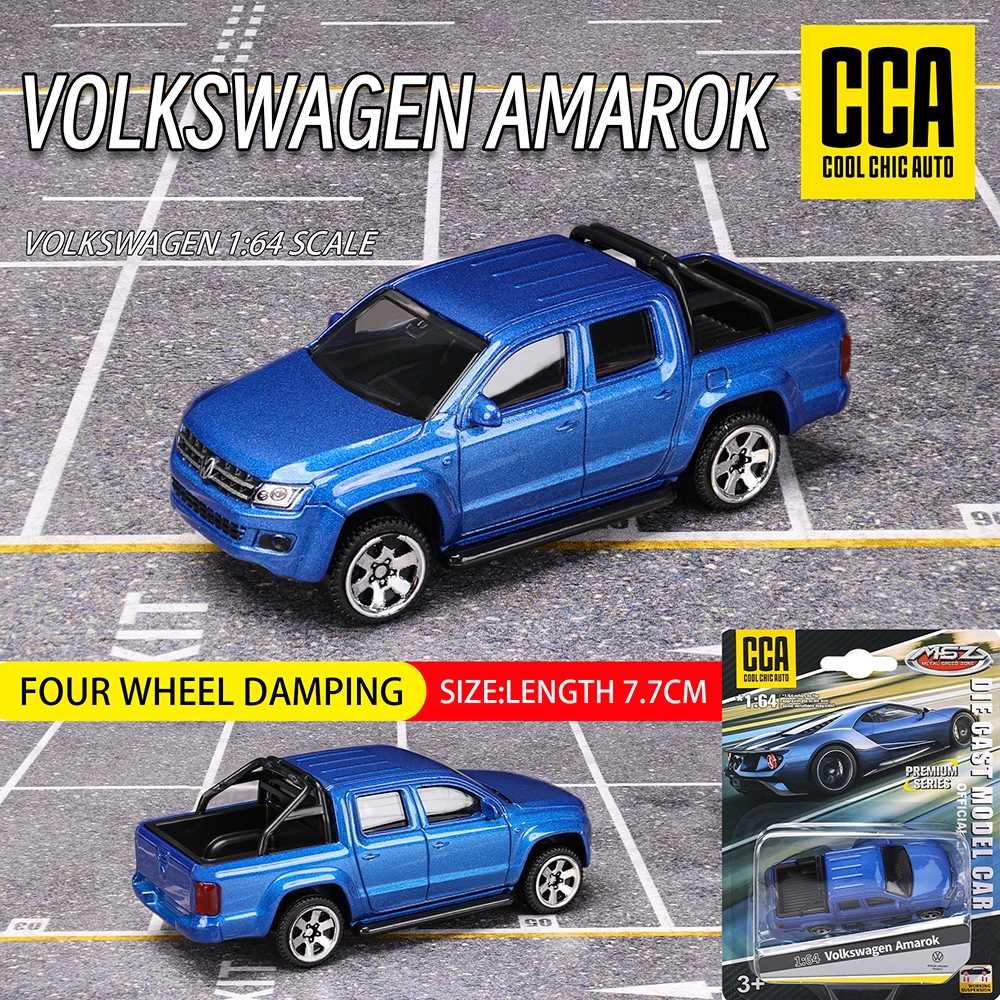 CCA MSZ 1:64 Volkswagen Amarok Exquisite hanging model classic car static car model alloy die-casting car model collection gift