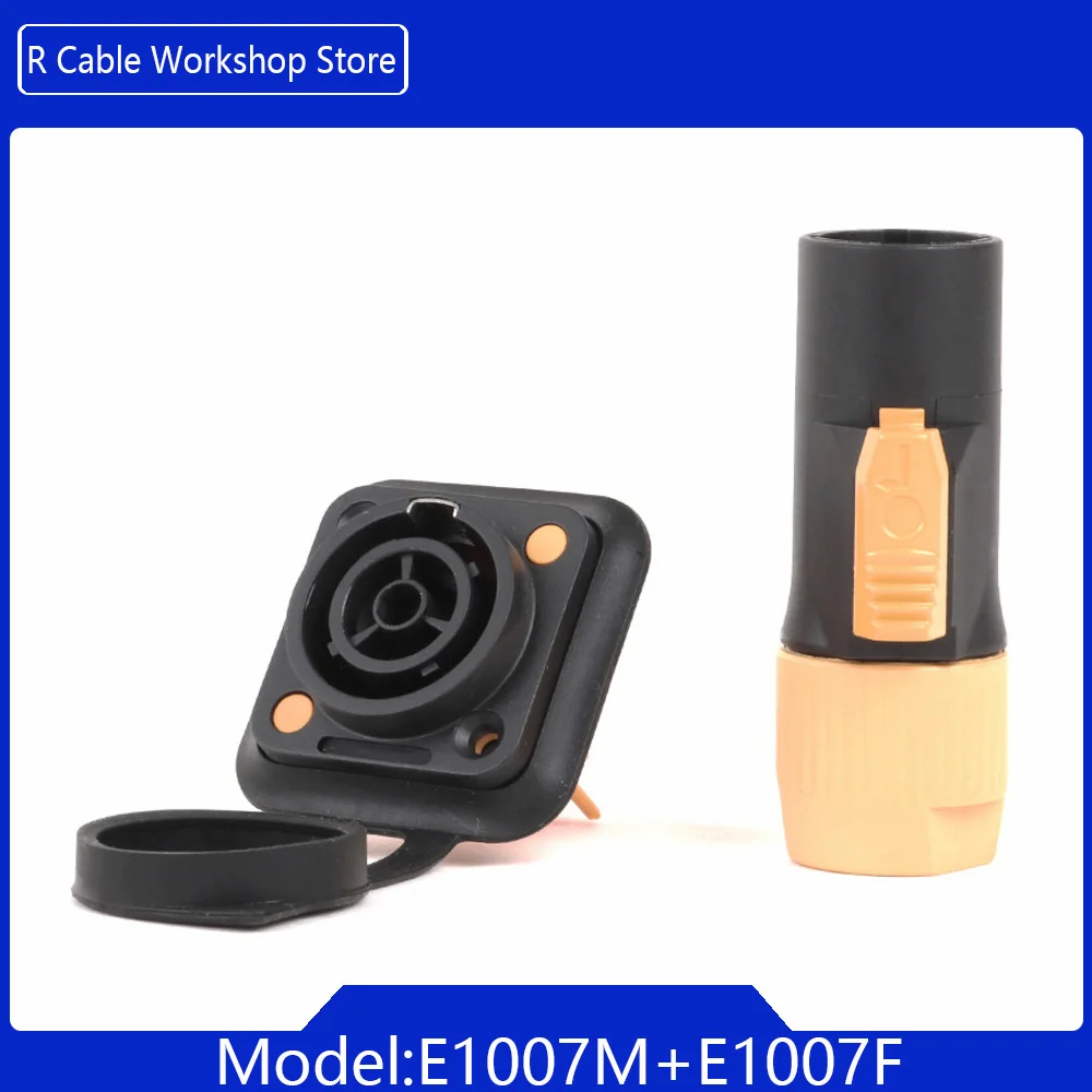 2 Stuks 3 Pins IP65 Waterdichte Vergrendeling Powercon Connector 20A 250V Power Stekker Of Vrouwelijke Chassis Socket connector