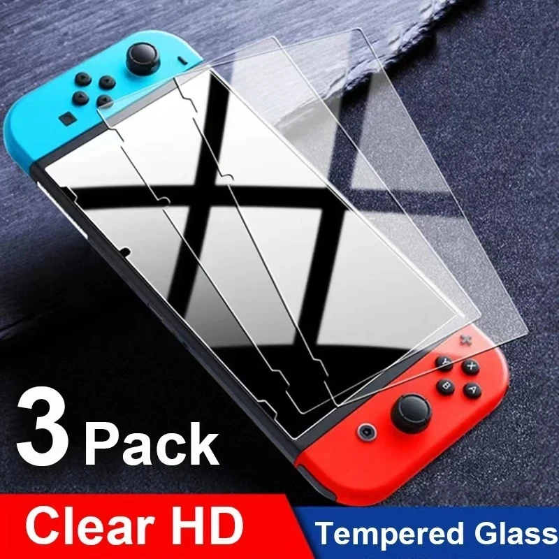 1/2/3PCS Protective Glass For Nintend Switch Tempered Glass Screen Protector for Nintendos Switch Oled Lite NS Accessories Film