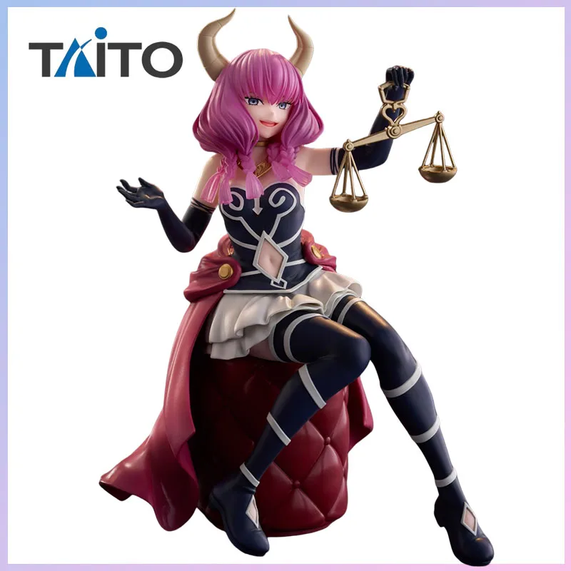 

TAITO В наличии Оригинальная настольная фигурка Frieren: За пределами путешествия — Аура Гильотина в сидячей позе, ПВХ, аниме-фигурка, призовая серия