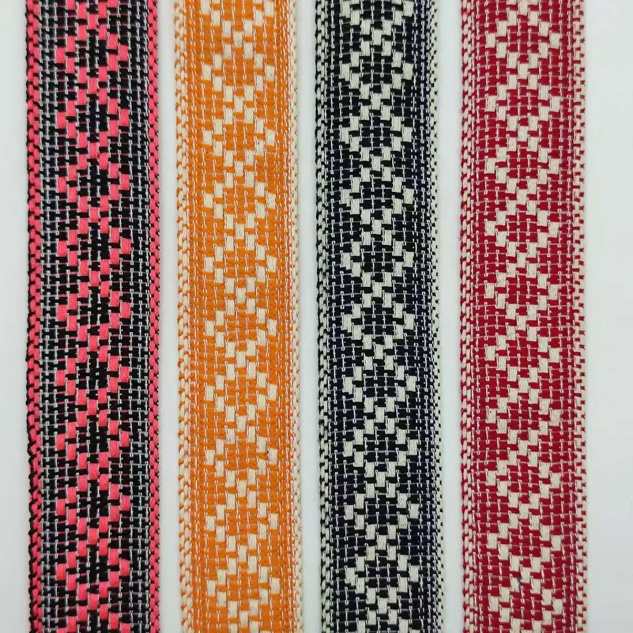 3-5cm Cotton Webbing Bicolourable Woven Webbing Polyester lace Ribbons