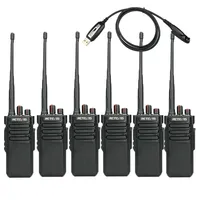 6PACK Retevis RT29 10W Long Range Encryption Walkie Talkie Scrambler UHF400-480MHz 3200mAh Scan Two Way Radio+Programming Cable