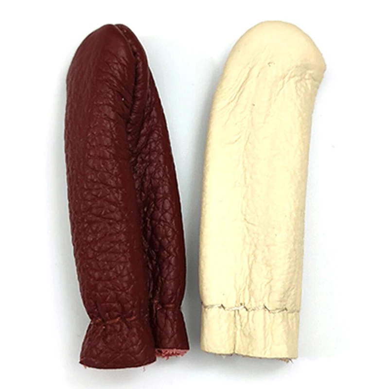 Safe Leather Needle Felting para Thumb, Index Finger Protector, Thimble Protection Guard, Hand Craft Embroidery Tool, 2pcs