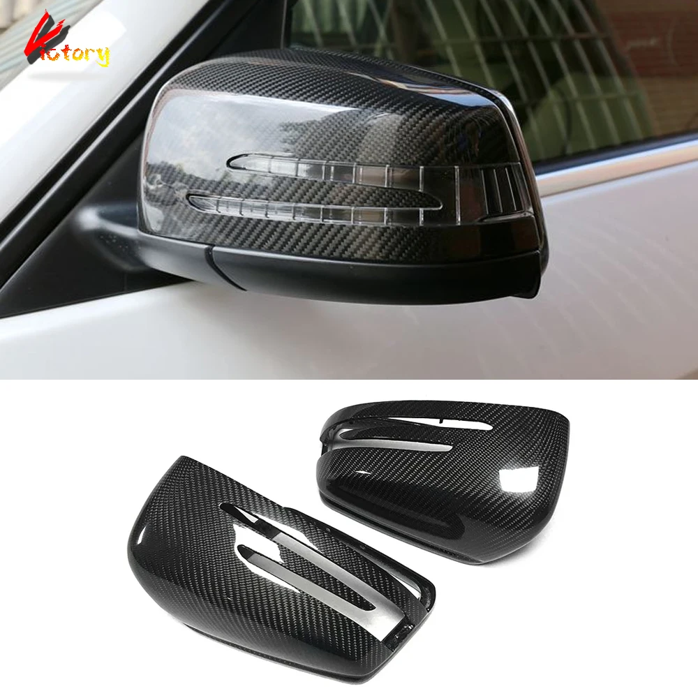 

For Mercedes A B C E S CLA CLS GLA Class W176 W204 W117 W212 W207 X156 Replacement Style Real Carbon Rearview Mirror Cover Caps