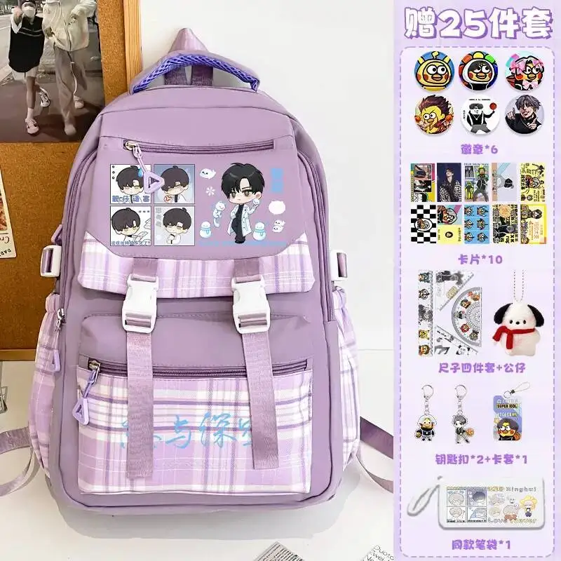 

Anime Game Cos Sylus Rafayel Caleb Zayne Xavier 2025 Unisex Simple Cartoon Printed Backpack Gift