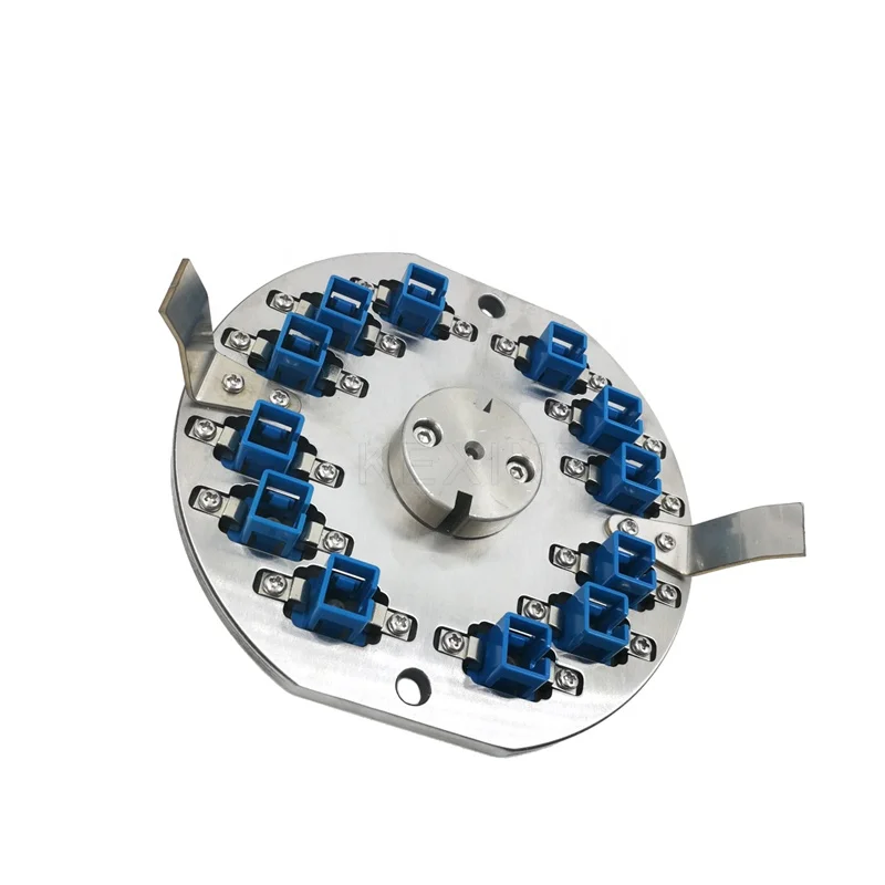 

KEXINT FTTH Center Pressure 12 Connectors Round SC PC Fiber Optic Connector Polishing Jig