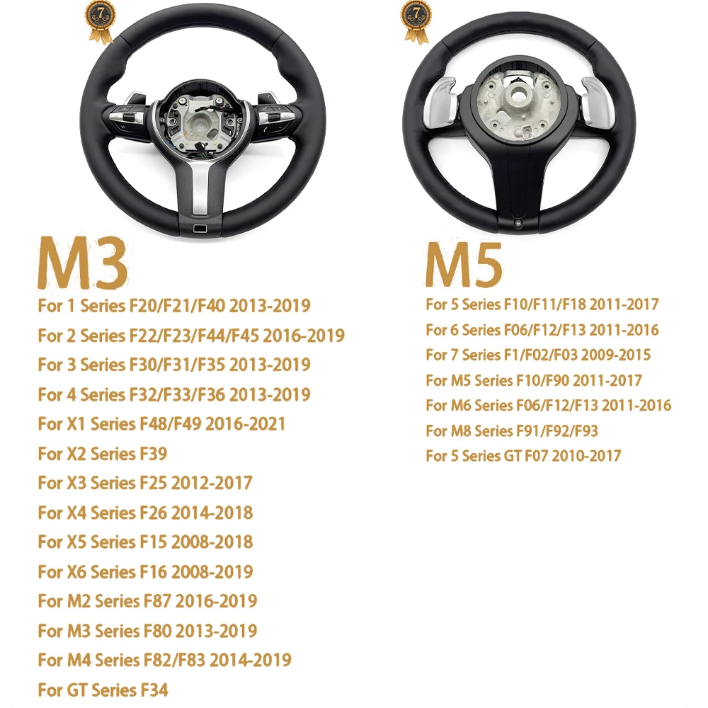 Wide Shift Paddle M LOGO Heating Steering Wheel Car Assembly For BMW F10 F30 F20 F21 F31 F32 F33 F34 F36 F15 F16 F25 F26 F11 F06