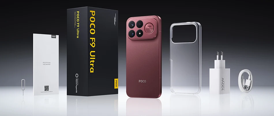 Global Version POCO F9 Ultra 5G Smartphone Snapdragon® 8 Elite Gen 5 6.9' 185Hz Ultra-bright AMOLED Display 8050mAh (Typ) Battery 100W HyperCharge NFC IP68