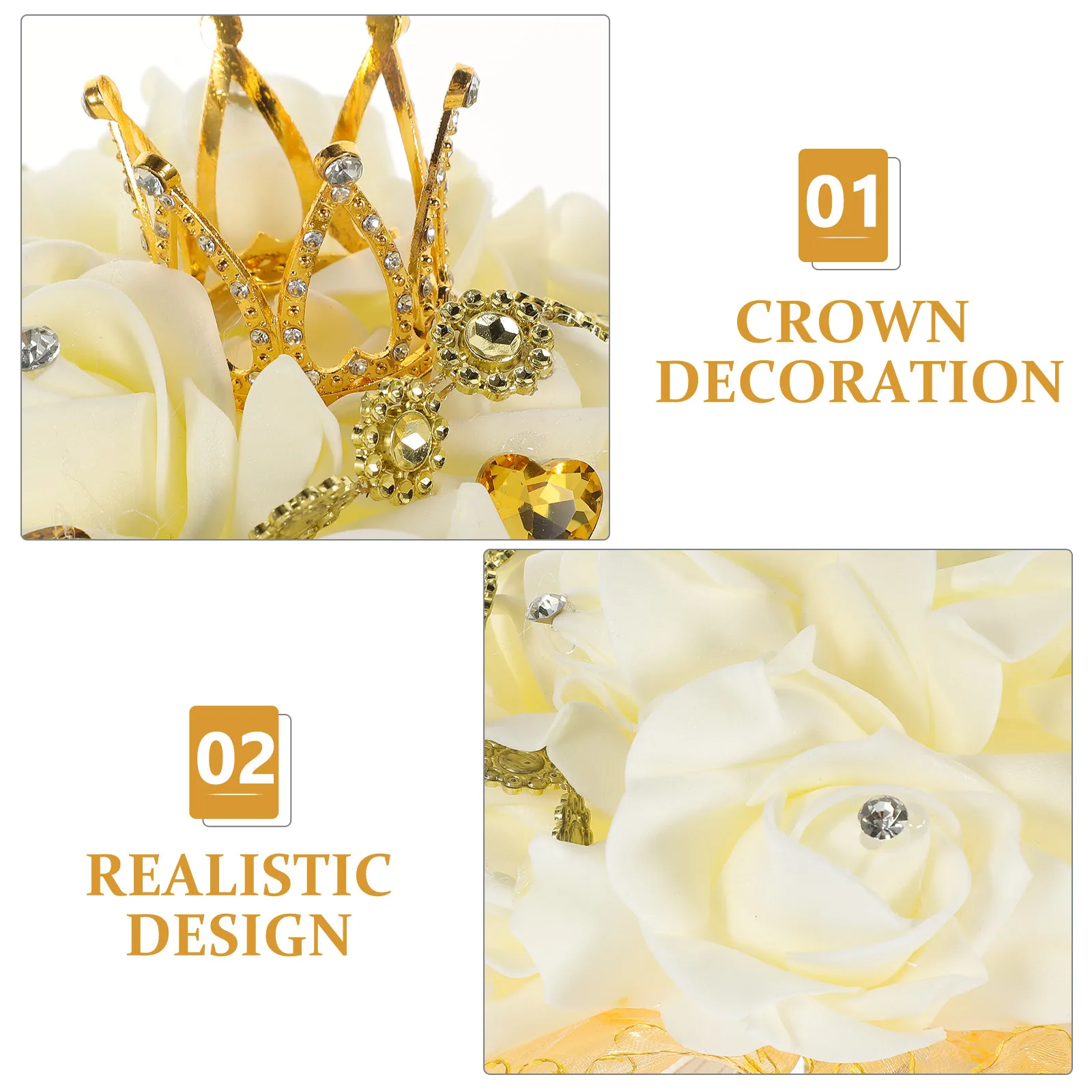 

Artificial Bridal Bouquet Wedding Flowers Bridesmaid Floral Arrangement Elegant Fake Flower Set Church Home Studio Banquet