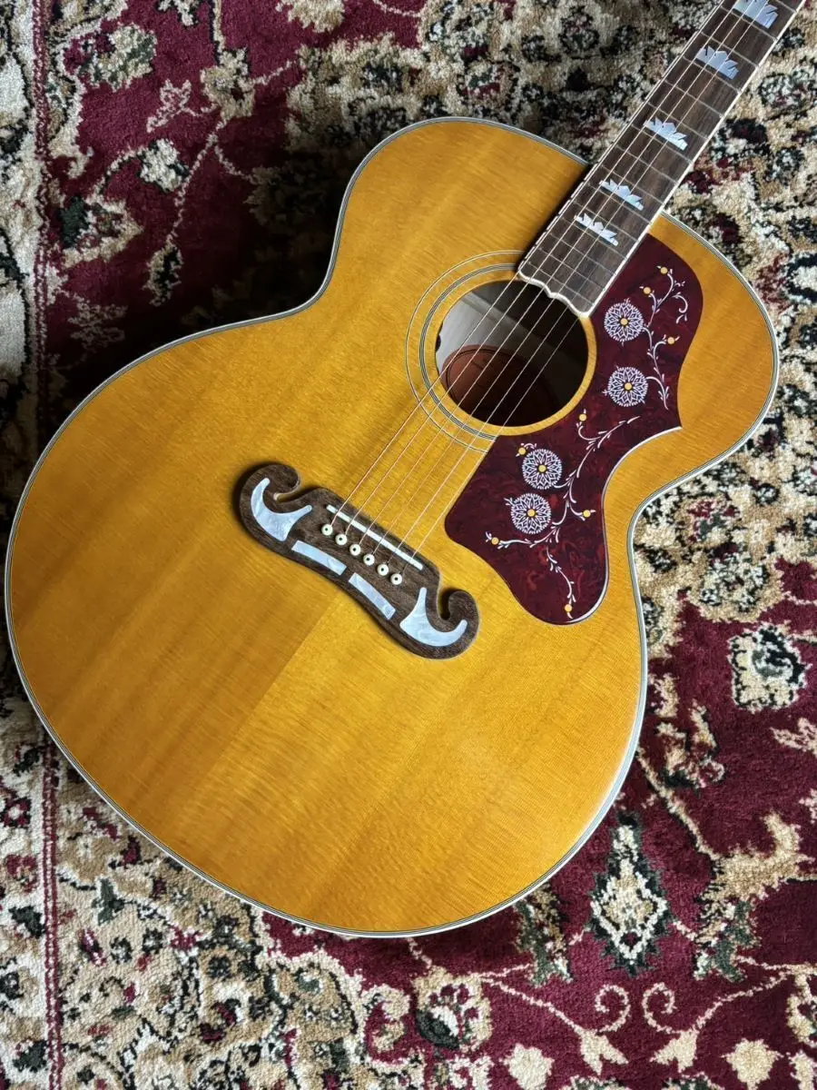 New Special Price Masterbilt J200 Aged Antique Natural Gloss Acoustic Guitar