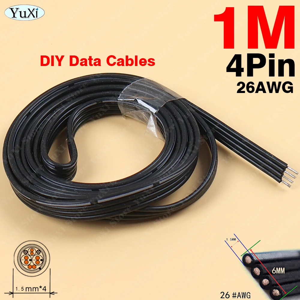 3Pcs Type-C Micro Plug DIY Elbow 90 Degree For Android Data Power Supply Welding Plug Socket 4Pin Super Flat Flexible Cable