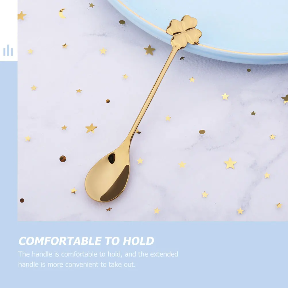 

4Pcs Premium Stainless Steel Coffee Spoons Beautiful and Practical for Everyday Use in Home and Kitchen Coffee Spoons