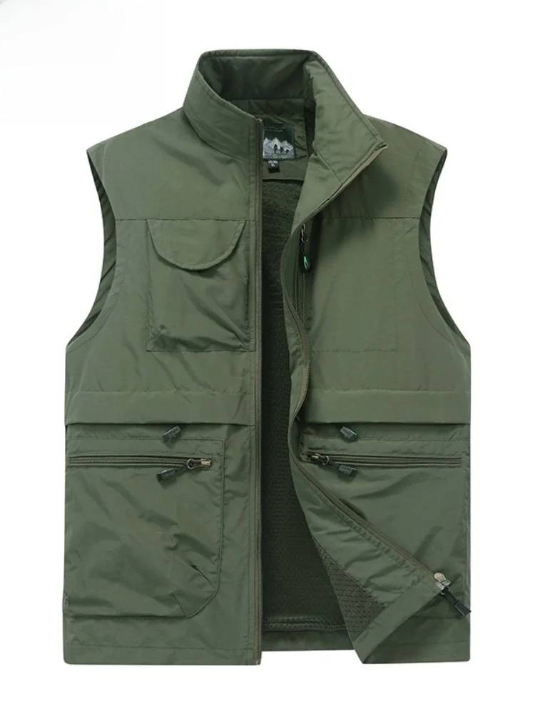 

Paul Multi-Functional Waterproof Military een Vest Men's Collared Multi-ket Outerwear Svel Vest Midlife High-End S...