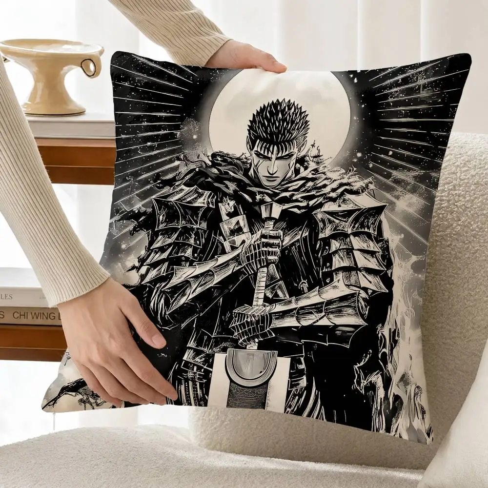 Manga B-Berserk G-Guts Custom Double Sided Print Square Pillow Cushion Cover