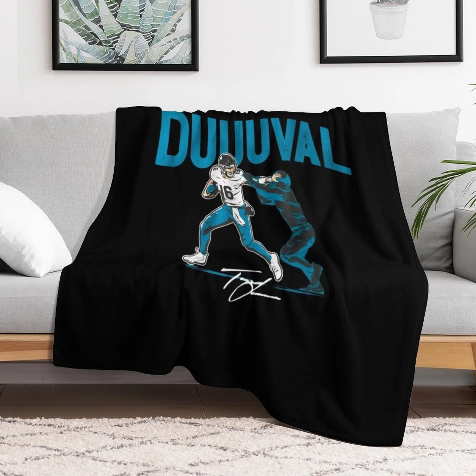 Trevor Lawrence duuuval Throw Blanket Furry Custom Beach Blankets