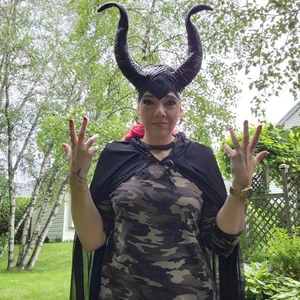 زي الهالوين للرجال والنساء ، مخيف من الموت ، ورق الشيطان ، أحمر ، أسود ، ساحرة ، مصاص دماء ، رأس طويل ، رأس ، مقنع ، بالغ ، أطفال ، فتاة ، صبي أعلى 6 مبيعات زي الشيطان الصغير مثير - رقم 1