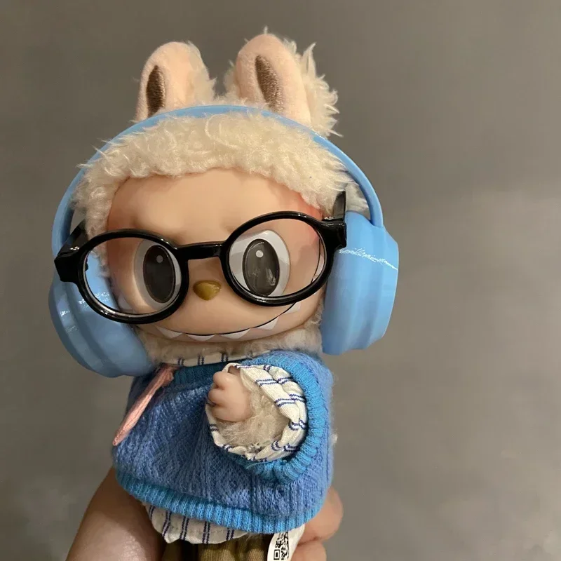 17 cm Labubu Mode Oortelefoon Accessoires 10 cm Katoenen Pop Oortelefoon Macaron Kleur Pop Oortelefoon