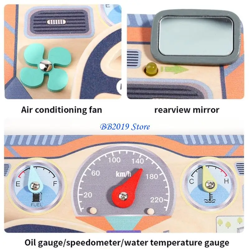 Brinquedo volante simulação placas ocupadas criativa com engrenagem botão leve