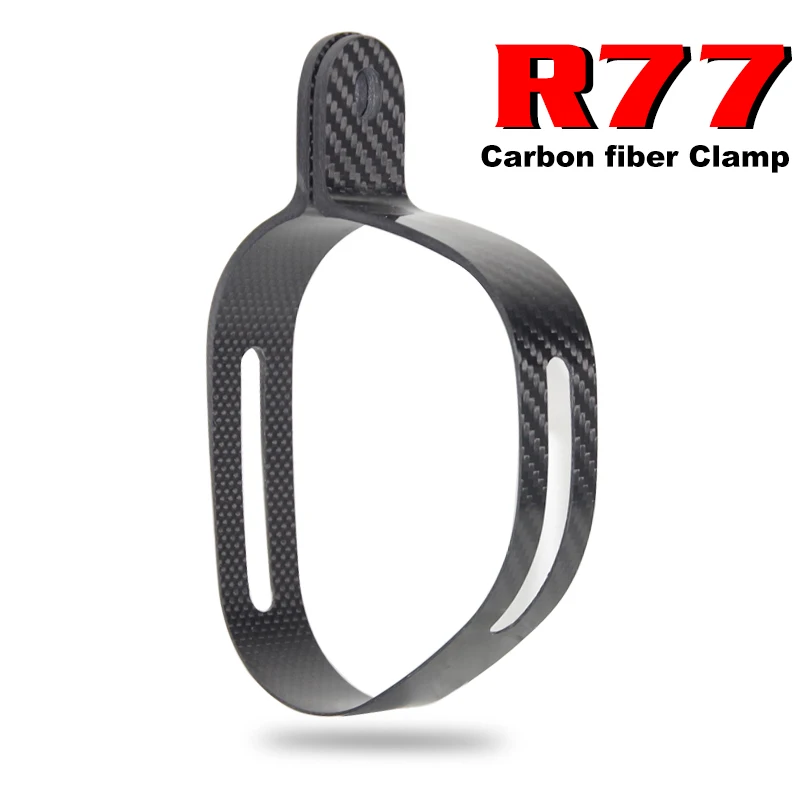 R77 silenciador de escape braçadeira de fibra carbono para yoshimura suporte de escape anel fixo fixação aço 130mm * 90mm * 90mm