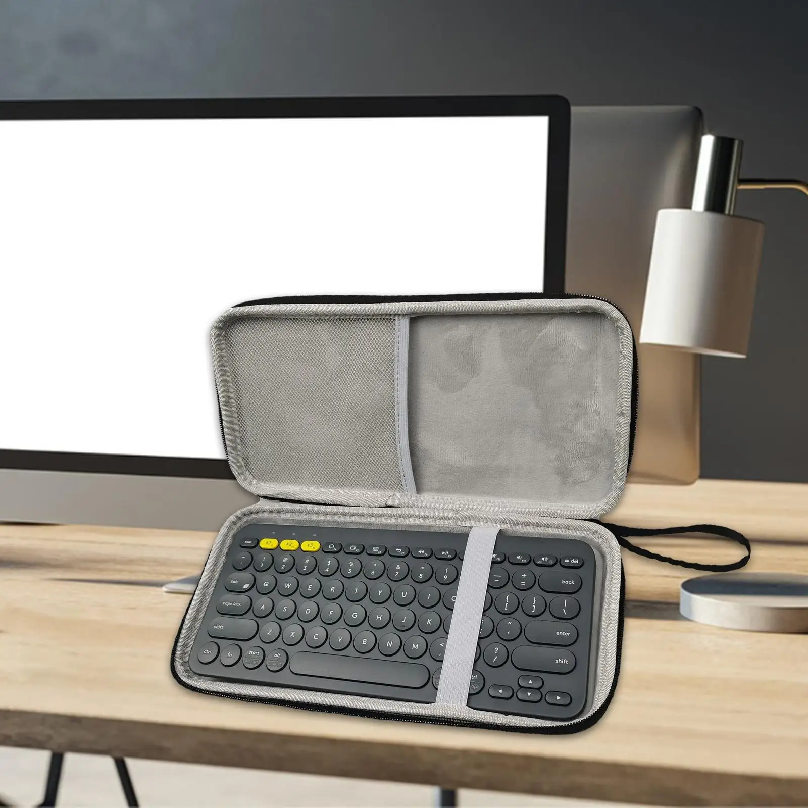 

Keyboard Storage Bag EVA Shell Carrying Case for USB Bluetooth Keyboard