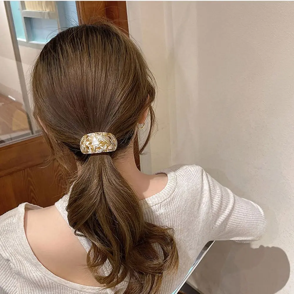 French Japanese Cute Geometry Lovely Small Korean Style Rubber Band Acetic Acid Hair Rope Hair Tie Female Hair Ring