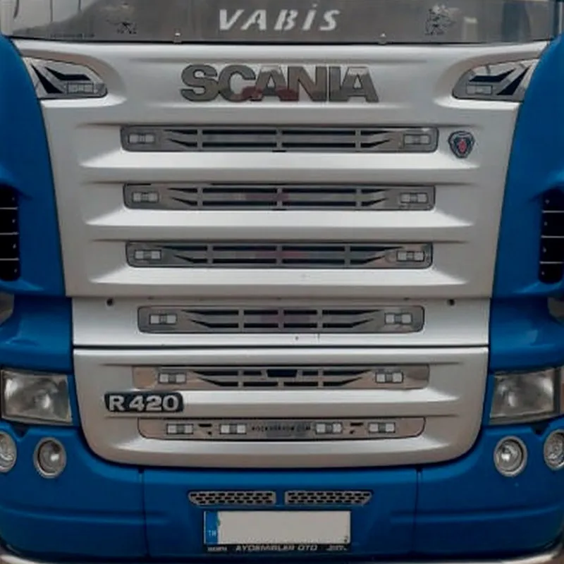 Scania-/R series Stripy Grill Chrome WN Inox WNSC118