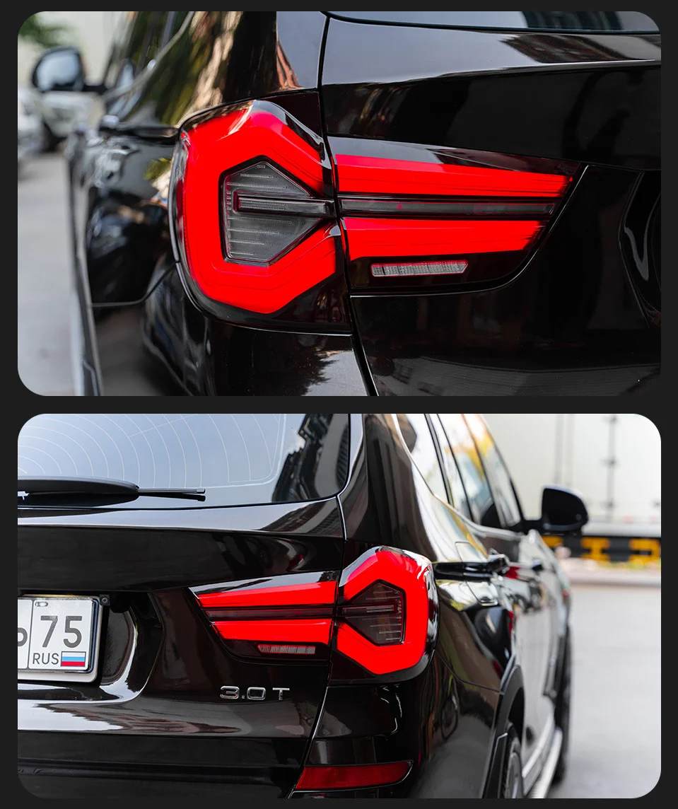 Für die 10-17 Jahre BMW X3 Rückleuchtenbaugruppe F25 Modifikation der Rückleuchte bis zum fließenden LED-Blinker