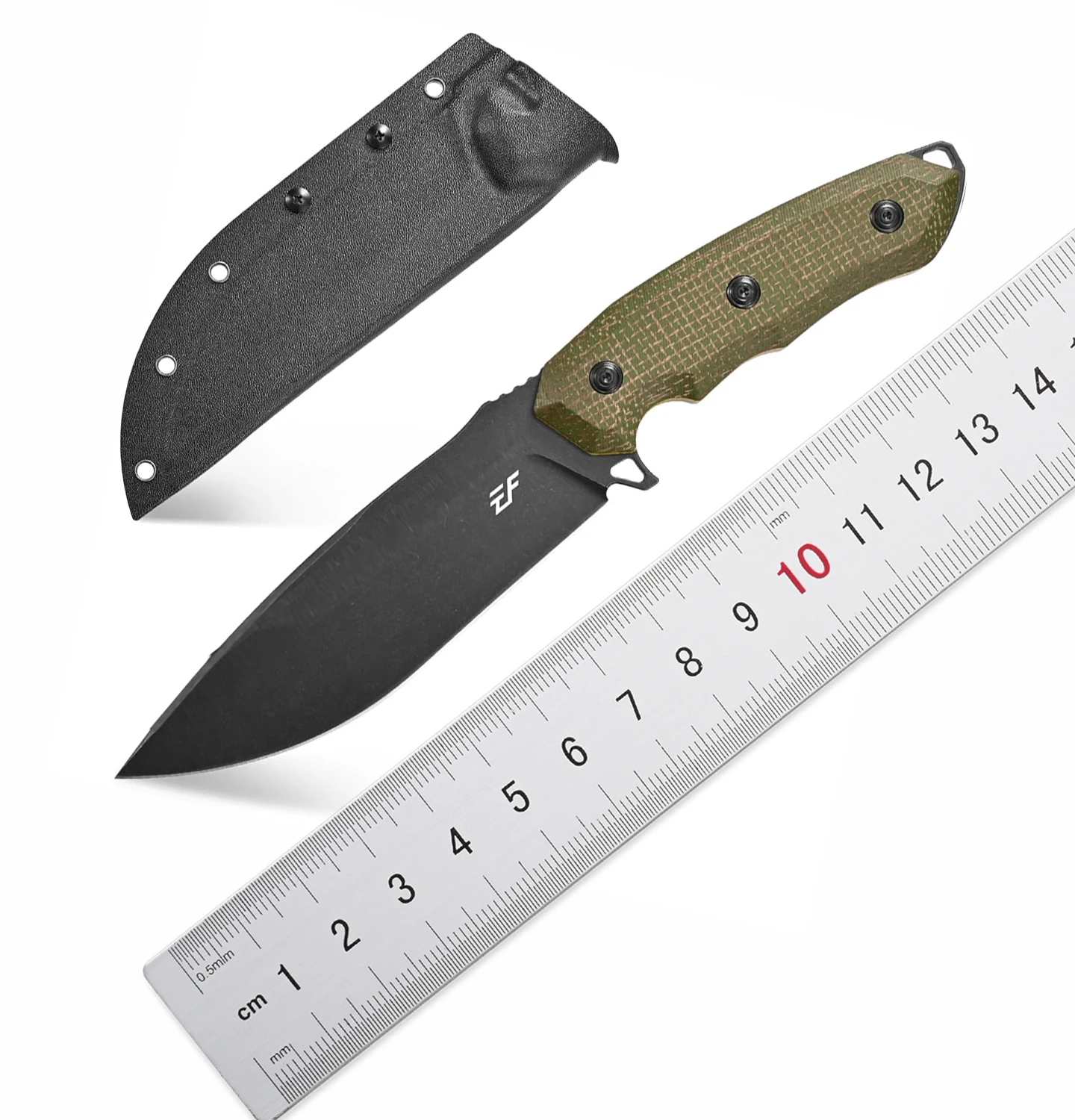 

Eafengrow EF150 Fixed Blade Knife Sleipner Steel Blade+Micarta Handle Full Tang Straight Knife EDC Tool for Outdoor Working Camp
