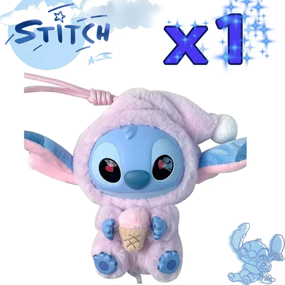 ديزني غرزة أكل شيء قبل النوم سلسلة صندوق أعمى ألعاب الفينيل القطيفة دمية لطيفة طبق الأصل هدية عيد ميلاد