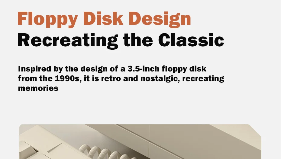Diseño retro Floppy Disk de carcasa SSD