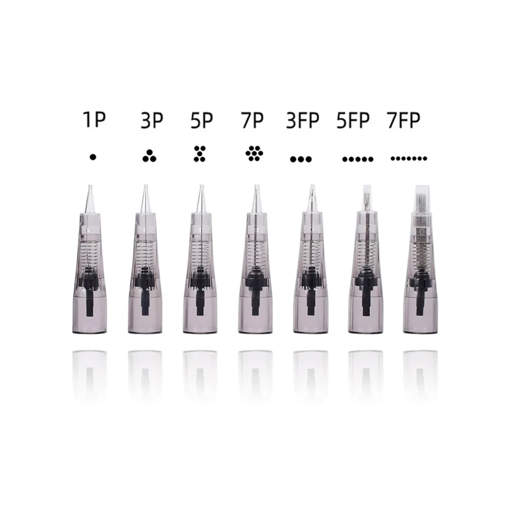 20/50/100Pcs Disposable Tattoo Needles Permanent Makeup Eyebrow Eyeliner Lip Tattoo Pen Needles