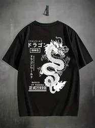 2024 New Hot Selling China Totem Dragon Print Men's T-shirt Summer Outdoor Sports Oversized Tees Cotton Man Womens T-Shirt Tops