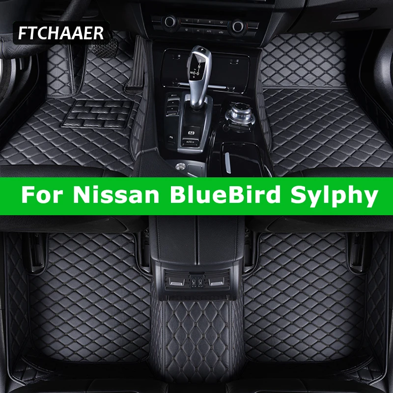 

FTCHAAER Custom Car Floor Mats For Nissan BlueBird Sylphy Sentra Auto Carpets Foot Coche Accessorie