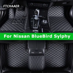 FTCHAAER Custom Car Floor Mats For Nissan BlueBird Sylphy Sentra Auto Carpets Foot Coche Accessorie