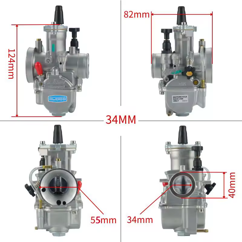 For KOsO OKO 24 26 28 30 3234mm Blue Bowl 2T 4T Universal ScooterATV Dirt Bike KElHIN PWK Racing Carburetor With FreeJet Set - Image 13