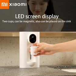 Xiaomi Inductive Mouthwash Dispenser Wireless Smart Magnetic Base LED Screen Display Wall Mounted Automatic Mouth Get 2 Cups