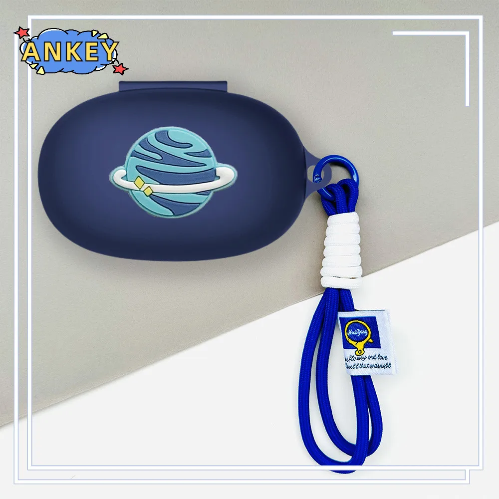 Case for Bose QuietComfort Earbuds 2024 QC Earphone Silicone Shark Soft Protective Headphone Cover Headset Skin with Hand Rope