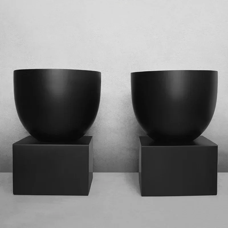 C1X Modern Chinese Floor-to-ceiling FRP Large Vase Sales Office Model Room Flower Pot
