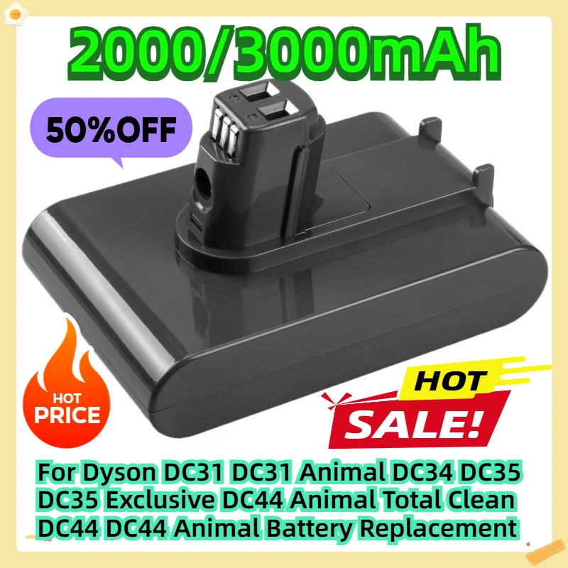 

For Dyson DC31 DC31 Animal DC34 DC35 DC35 Exclusive DC44 Animal Total Clean DC44 DC44 Animal Battery Replacement