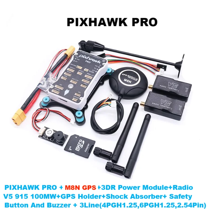 Pixhawk PX4 PRO White Shell PIX 32 Bit Flight Controller Autopilot with 4G SD RC Quadcopter Ardupilot ArduPlane ArduRover