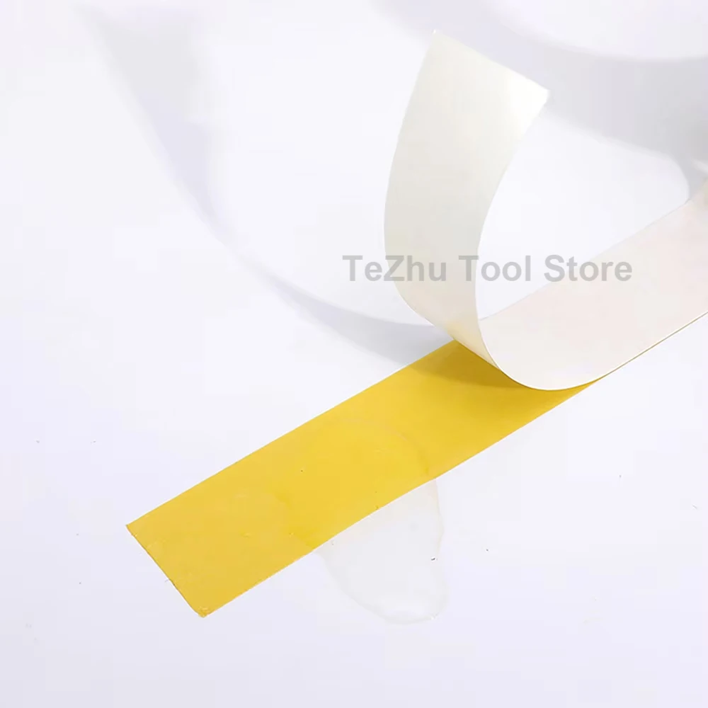 10m/Roll Yellow Oily Double-Sided Tape Super Strong Sticky High-adhesive Tapes for Home Office School Handmade DIY 5-60mm Wide